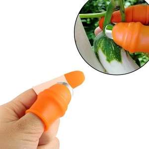 Cortador de silicona para jardinería con protector de dedos para recolección eficiente de verduras, herramienta de corte y cosecha de frutas para jardín - Product Image 1