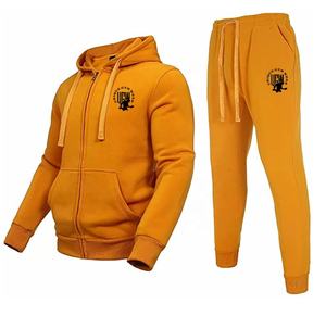 ชุดกีฬาสำหรับผู้ชายขนาดใหญ่พิเศษเสื้อฮู้ดเข้ารูปเข้ารูปแนวกล้ามเนื้อชุดวอร์มทำเองได้กันน้ำกันหด - Product Image 1