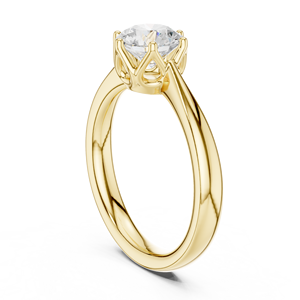 Diamante de Corte Redondo de 1-3 Quilates Cultivado en Laboratorio VVS, Anillo de Compromiso, Aniversario o Boda para Mujer, Oro de 10k, 14k o 18k, Certificado IGI - Product Image 1