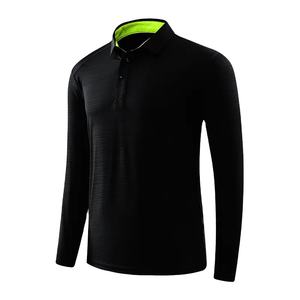 Jersey de 240gsm para hombre, 100% algodón suave para camisas, logotipo personalizado bordado, elegante, informal, manga larga, anticontracción, OEM, venta al por mayor - Product Image 6