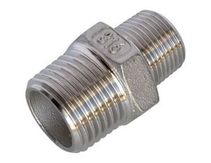Adaptador de tubo hexagonal de acero inoxidable de grado industrial, conector Mele, BSPT, BSPP, NPT, para uso en baja/alta presión - Product Image 3