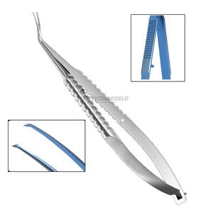 Juego de Instrumentos Oftálmicos de Aleación de Titanio, Pinzas Oftálmicas, Implantes Denticulares para Capsulorrexis Inamura DI-ESIS2020, Acero Inoxidable - Product Image 2