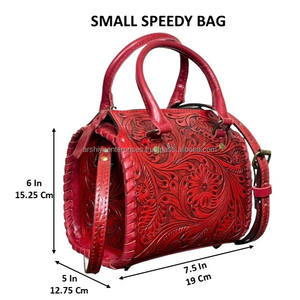 Sac à main Speedy en cuir véritable fait main, style western, best-seller, pour femmes, sac de voyage spacieux, sac à bandoulière - Product Image 2