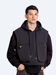 Sudaderas con capucha al por mayor OEM para hombre, sudaderas transpirables, sudaderas totalmente personalizadas, sudaderas con capucha cortas de talla grande para hombre - Product Image 1