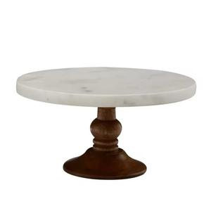 Round Resin Handmade Non-Stick <b>Cake</b> <b>Stand</b> Green <b>Marbled</b> Design 1 Piece - Product Image 3