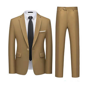 Costume homme premium, coupe ajustée, design classique, avec veste et pantalon, pour événements et réunions - Product Image 1