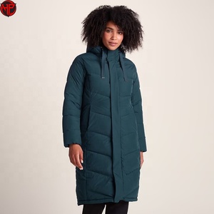 Veste longue matelassée pour femme, doudoune d'hiver à capuche, imperméable, coupe-vent, respirante, à manches longues, vêtement d'extérieur - Product Image 1
