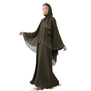 Caftán Abaya Ligero de Chifón Fluido, Ropa Formal para Fiestas, Bordado, Calidad Premium, Abaya para Mujer - Product Image 3