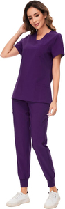 Wholesale Comfortable Breathable Comfortable Womens Scrub <b>Sets</b> Medical Scrub for Nurse Short Sleeve Hospital Uniforms - Product Image 3