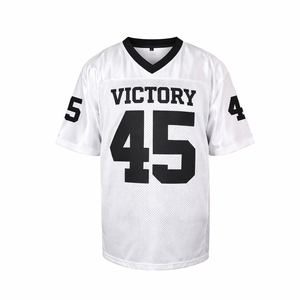 Custom American Football Jersey White Mesh #45 Victory Team Sports Shirt Breathable Training Uniform USA Europe Wholesale - Product Image 1