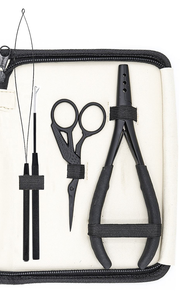 Kit d'outils professionnels en acier inoxydable pour extensions de cheveux, qualité salon, micro-perles, extensions adhésives, logo personnalisé, vente chaude - Product Image 5