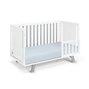 Lit d'île convertible 3-en-1 Livia blanc/gris pour enfants - Product Image 3