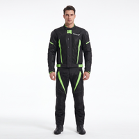 Setelan Jaket dan Celana Balap Motor Pria OEM Custom dengan Pelindung Armor, Perlengkapan Biker Dua Potong Guruna Z