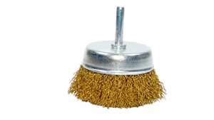 50mm/60mm/75mm Heavy Duty Brass Plated Wire Cup <b>Brush</b> with Shank for Drill Grinder Rust Removal Cleaning Tool - Product Image 3