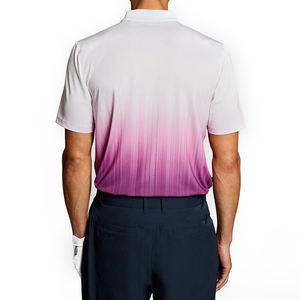 Polo Ligero de Golf con Degradado para Hombre, Premium, Transpirable, Elástico, Informal, Verano, con Opción de Logotipo Personalizado - Product Image 2