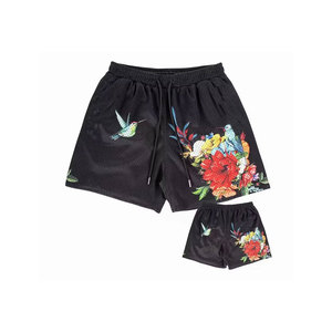 New Arrival Anti-Wrinkle Breathable <b>Elastic</b> Waist Zipper High Street Style Camouflage Print Straight-leg Cargo OEM Service - Product Image 5