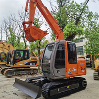 Excavatrice utilisée d'origine japonaise Hitachi ZX70 Excavatrice d'occasion d'origine japonaise de 7 tonnes à vendre