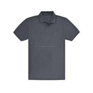 Polos de performance personnalisés brodés anti-UV pour hommes, matière respirante et extensible, collection été tennis golf, couleur unie - Product Image 1