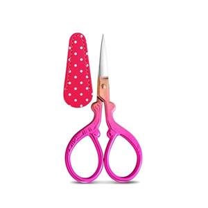 1 pièce Ciseaux à broderie pour cuticules avec étui en cuir synthétique, 3,6 pouces, en acier inoxydable, ciseaux de couture vintage pour travaux d'aiguille - Product Image 3