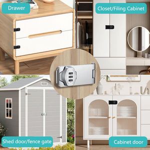 Serrature Combinabili per Armadi e Porte a Battente, Ideali per Recinzioni Esterne, Garage, Capanni e Cancelli di Sicurezza - Product Image 4