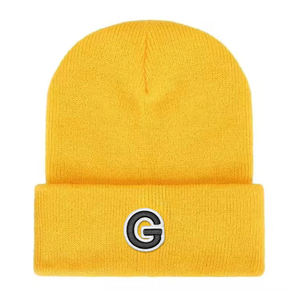 Gorro de Punto Personalizado, Estilo Europeo Americano, Moderno y Sencillo, Mezcla de Lana, con Patrón de Letras, Casual, Unisex, para Exteriores, Cálido, con Impresión Digital - Product Image 4