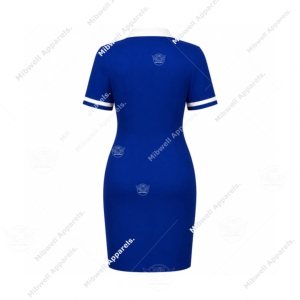 Vestido Largo de Verano para Mujer, Diseño Personalizado Zeta Phi Beta HBCU, 100% Algodón, Antiarrugas, Transpirable, con Botones al Frente - Product Image 2