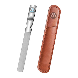 Limas de uñas de metal para uñas naturales Lima de uñas duradera delgada de acero inoxidable de 4 pulgadas - Product Image 3