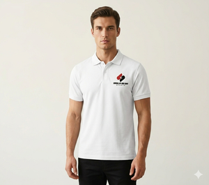 Polo de Alta Calidad con Logotipo Personalizado para Hombre, Camiseta Polo Blanca - Ropa Deportiva y Corporativa de Algodón Transpirable - Product Image 6