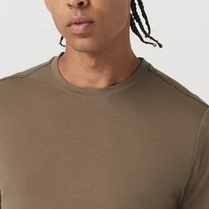 T-shirt pour homme en coton premium de qualité supérieure, coupe ample, col rond, style streetwear, couleur unie, haute qualité - Product Image 2