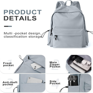 Customized <b>Personalized</b> Durable Oxford 20L Large Capacity Travel Waterproof Student Bag Unisex Sports Backpack High School - Product Image 6