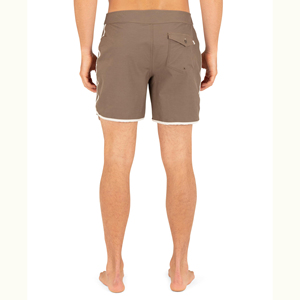 Mens Solid Pattern Board Shorts Forest Design Quick Dry Polyester Fabric Durable Swim Trunks For Fishing And Water Play - Product Image 3