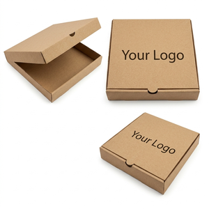 Custom Disposable Pizza Paperboard Boxes Food Delivery Takeout Packaging Custom Size Grease Resistant Recyclable <b>Box</b> OEM Factory - Product Image 3