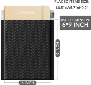 Enveloppes à bulles Metronic 6x10 pouces, lot de 100, noires, auto-adhésives, résistantes à la poussière, légères, rembourrées, imperméables, pour l'expédition - Product Image 2