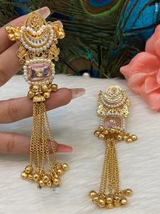 Atractivos Pendientes de Latón Chapado en Oro de Primera Calidad con Moissanita para Mujeres y Niñas, Ideales para Bodas, Fiestas y Eventos Nocturnos - Product Image 2