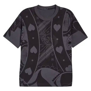 เสื้อยืดลำลองฤดูร้อนคุณภาพสูงสำหรับผู้หญิง พิมพ์โลโก้ตามสั่ง พิมพ์ลายแบบซับลิเมชั่นเต็มตัว ผลิตจำนวนมาก ผ้าถัก ระบายอากาศได้ดี เป็นมิตรกับสิ่งแวดล้อม - Product Image 2