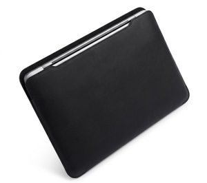 New Arrival Black Leather <b>Laptop</b> <b>Sleeve</b> for Air Protective Case Simple Minimalist Design From Indian Suppler In Bulk - Product Image 4