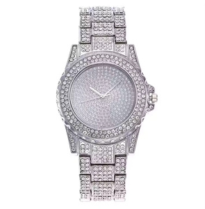 Velvet Frost Premium iced out Moissanite Quartz Watch for Men with Clean Dial and Smooth Steel <b>Case</b> Finish - Product Image 3