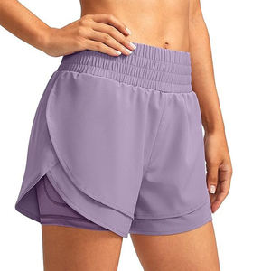 Shorts de sport décontractés pour femmes, prix bas, haute qualité, respirants, légèrement élastiques, grandes tailles, écologiques - Product Image 4