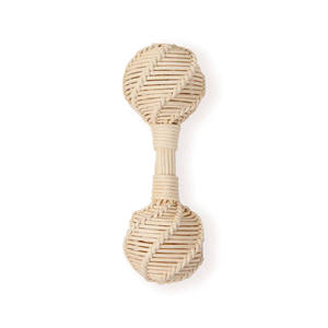 Sonajero de mimbre ecológico tejido a mano para bebés, juguete de mimbre para niños, estilo vintage, juguete de dentición de mimbre, juego sensorial para niños pequeños - Product Image 2
