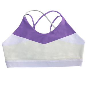 Sujetadores deportivos ligeros y transpirables de spandex para mujer, de alta calidad, a la moda, personalizables frontalmente, con alto soporte. - Product Image 3