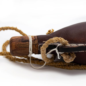 Genuine Cowhide Leather Medieval Costrel <b>Water</b> Bottle Leather Costrel Bottle Renaissance Costrel <b>Water</b> Flask From Pakistan - Product Image 2