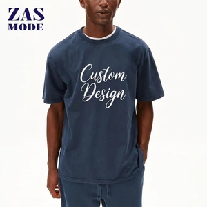 T-shirt en coton tricoté décontracté pour hommes et femmes, 180g, léger, été, manches courtes, imprimé, respirant - Product Image 1