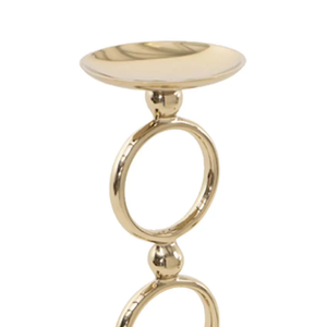 Portavelas de Aluminio Fundido con Acabado Dorado para Decoración del Hogar, Hecho a Mano y Personalizado, Gran Venta - Product Image 3