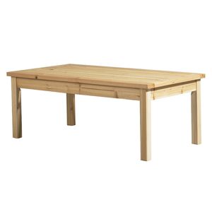 Solid Cedar <b>Wood</b> 44\" Outdoor <b>Coffee</b> <b>Table</b> for Patio Farmhouse Side Accent Slatted Tabletop <b>Garden</b> Picnics - Product Image 1