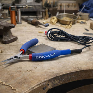 คีมปากแหลมปลายยาวสำหรับงานจิวเวลรี่ถาวร ช่างเชื่อมไมโคร สแตนเลส สั่งทำโลโก้ได้ โรงงานผลิตโดยตรง คุณภาพระดับมืออาชีพ - Product Image 6