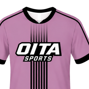 Dusty Pink <b>White</b> Rugby Jersey <b>Short</b> <b>Sleeve</b> V Neck Team Uniform Breathable Lightweight Custom Training Sportswear <b>Shirt</b> - Product Image 3