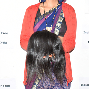 Cheveux naturels indiens non-Remy ondulés couleur naturelle 100g, tissage double trame à la machine, extensions à clips douces et soyeuses pour femmes, cheveux humains noirs de temple - Product Image 5