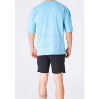 Ensemble T-shirt et short pour homme en coton, personnalisable avec logo, respirant, deux pièces, best-seller, en vente en ligne