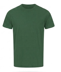 T-shirt à manches courtes pour homme, coupe classique, impression par sublimation, logo sur le devant, respirant, tissu jersey en polyester/coton écologique, uni - Product Image 3