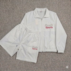Ensemble de survêtement court réfléchissant pour hommes Rexfit Sports, coupe-vent de course, vente en gros - Product Image 2